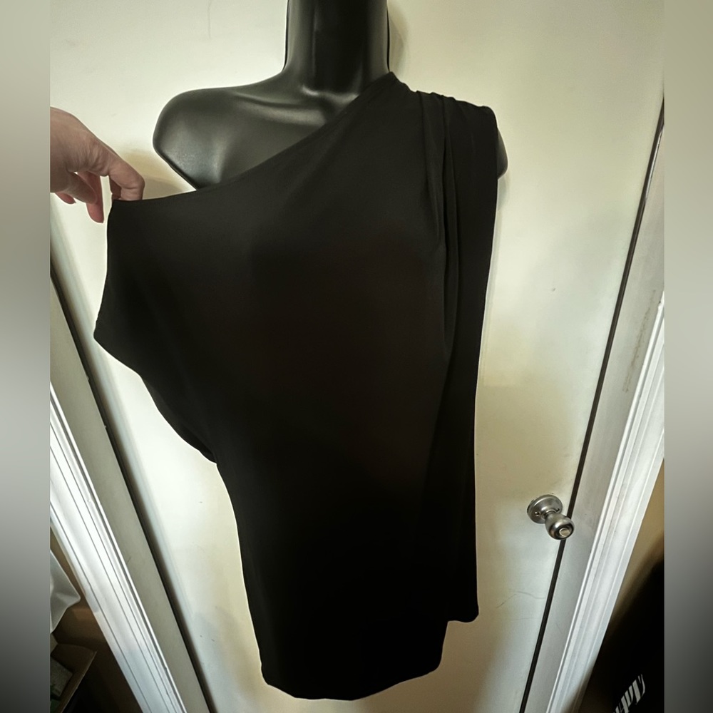 Express Black One-Shoulder Dress